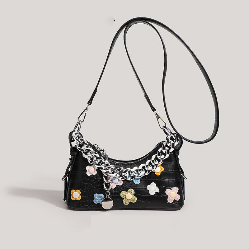 Decorative Chain Strap Handbag Bowlift