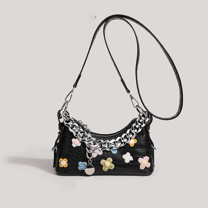 Decorative Chain Strap Handbag Bowlift