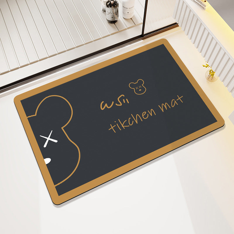 Cute Cartoon-Themed Bath Mat Bowlift