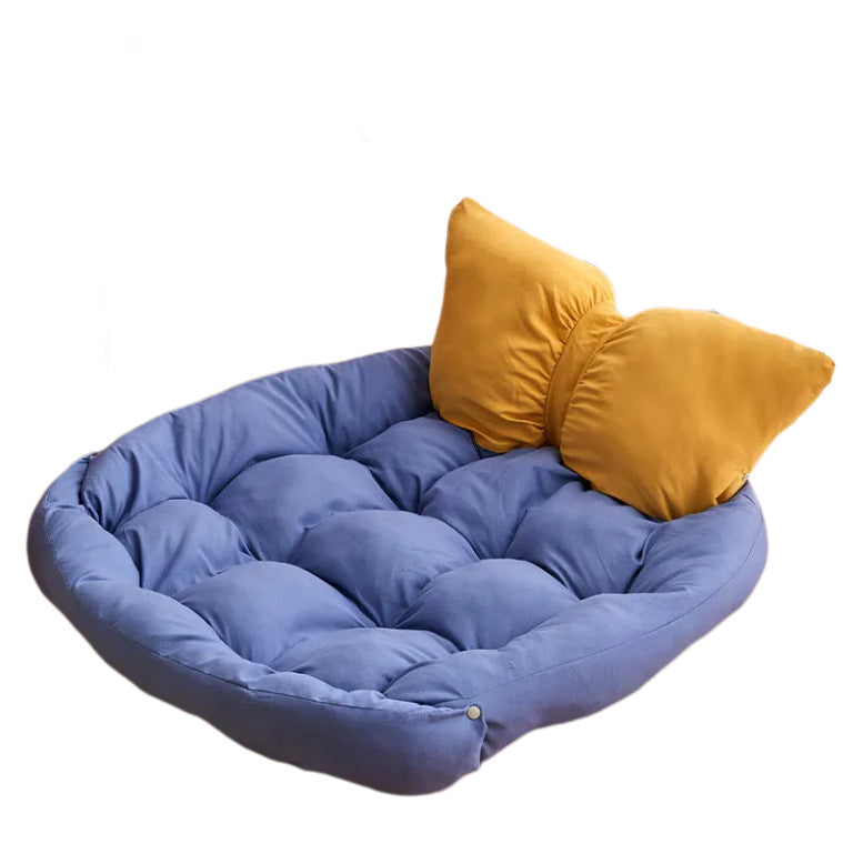 Orthopedic Dog Bed with Cushioned Bolsters