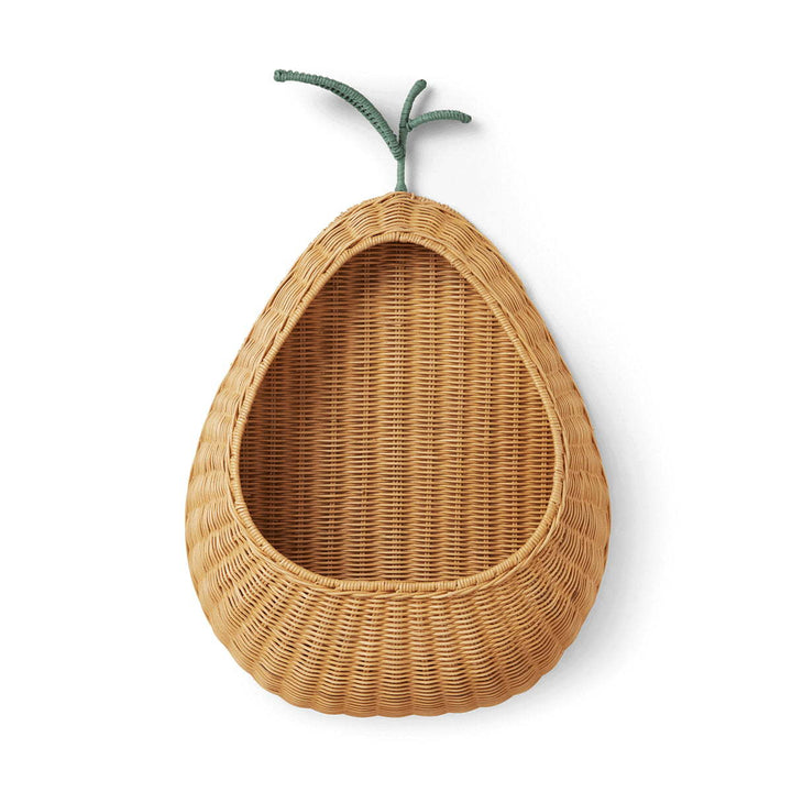Decorative Woven Pear-Shaped Storage Basket Bowlift