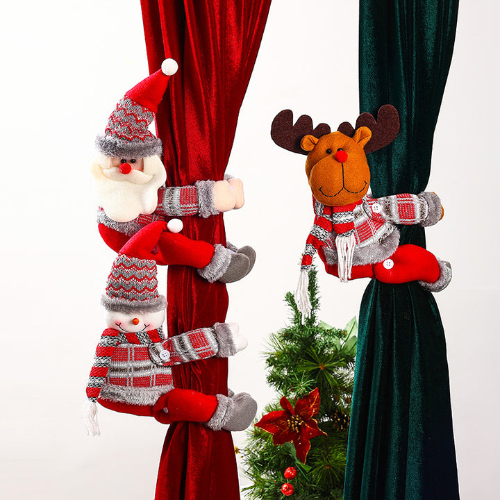 Santa Claus Curtain Holder Bowlift