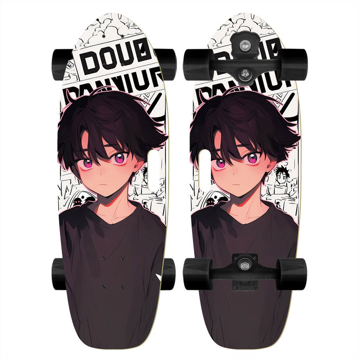 Mini Skateboard Deck with Textured Grip Bowlift