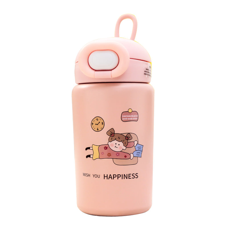 Insulated drinking bottle with practical leak protection and cheerful astronaut design Bowlift