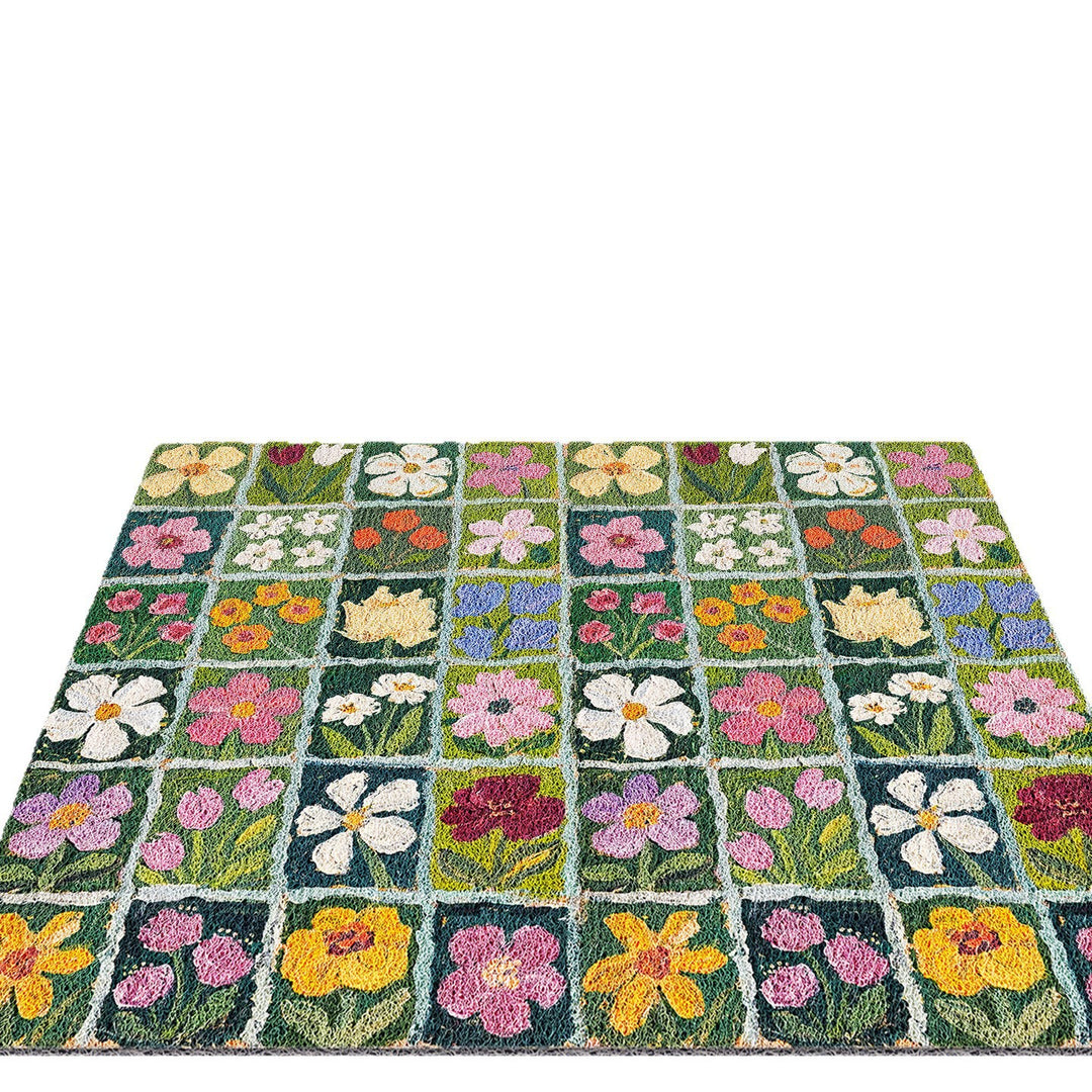 Colorful Floral Patchwork Area Rug Bowlift