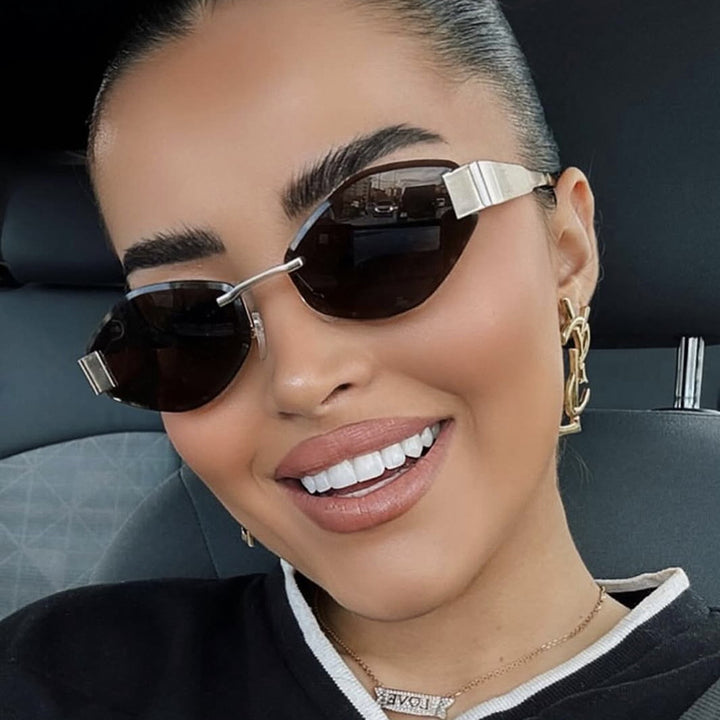 Women's fashionable sunglasses with elegant octagonal frame and UV protection Bowlift