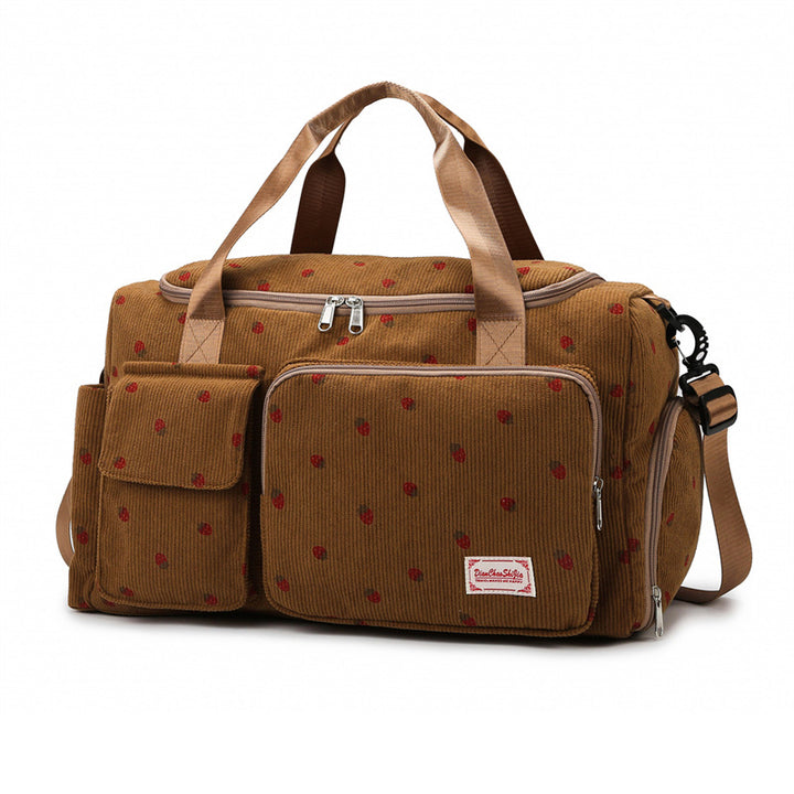 Stylish Corduroy Weekender Duffel