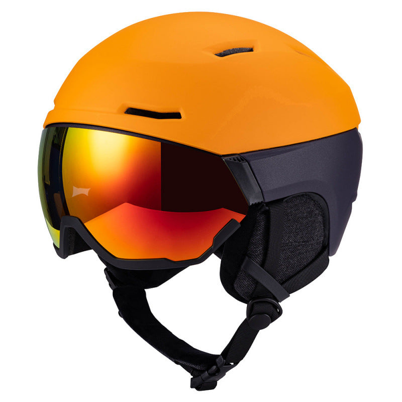 Ski Helmet with Integrated Visor Bowlift