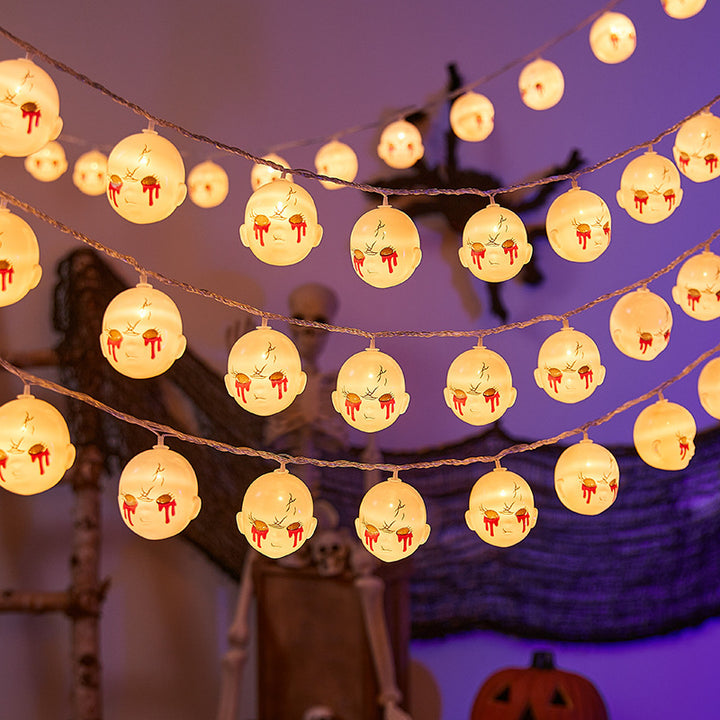 Festive Ghost LED String Lights Bowlift