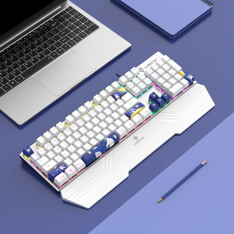 Ergonomic RGB Mechanical Gaming Keyboard Bowlift