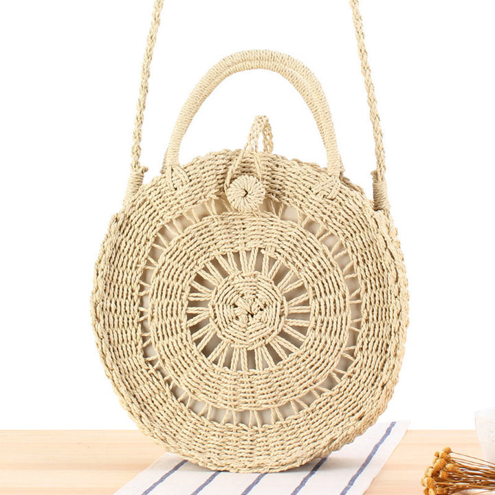 Round Bast Crossbody Bag with Practical Lining Bowlift