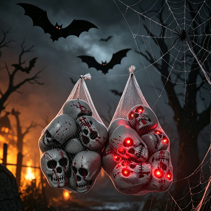 Creepy LED Glowing Skull Decoration