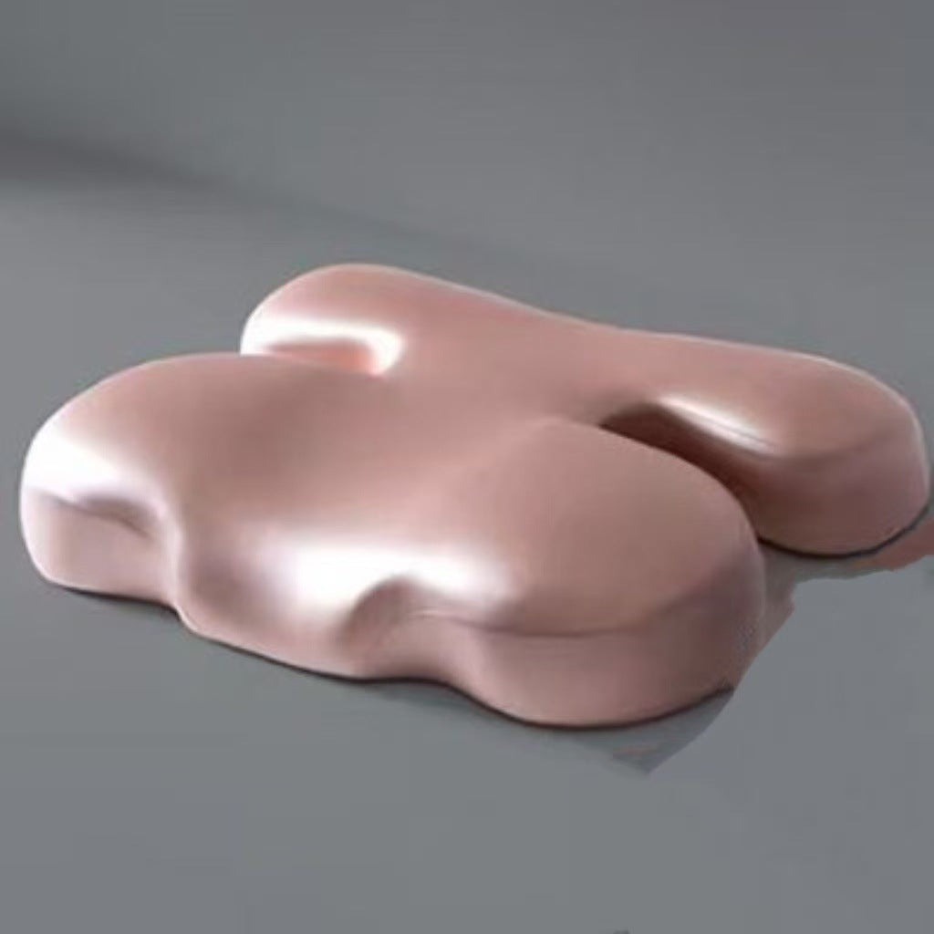 Ergonomic Memory Foam Coccyx Seat Cushion with Contoured Cutouts Bowlift