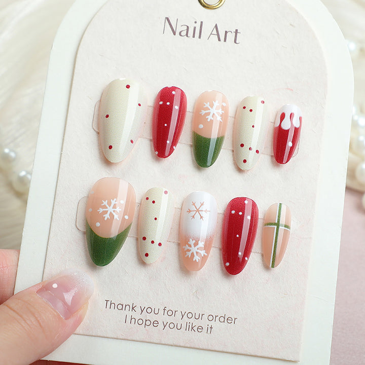 Festive Themed Press-On Nail Set Bowlift