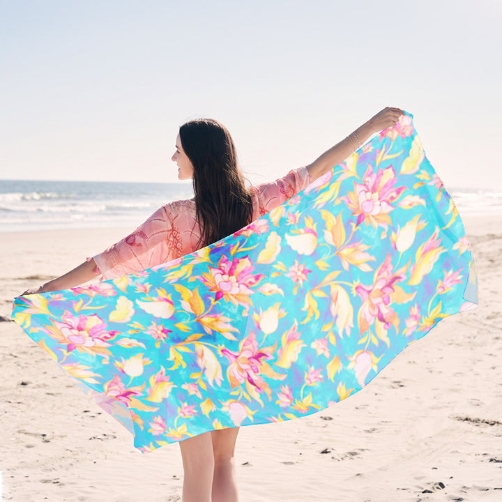 light beach towel with creative jellyfish design Bowlift