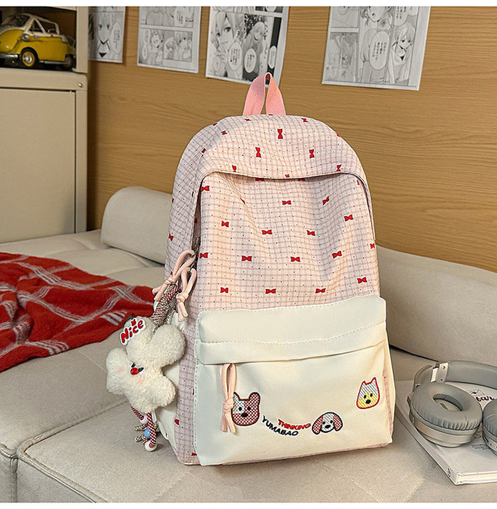 Cute Bow-Embellished Backpack Bowlift