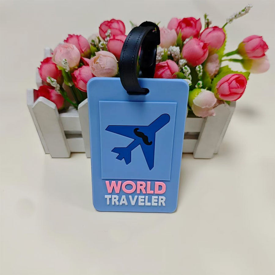 Unisex Travel-Themed Luggage Identifier Bowlift