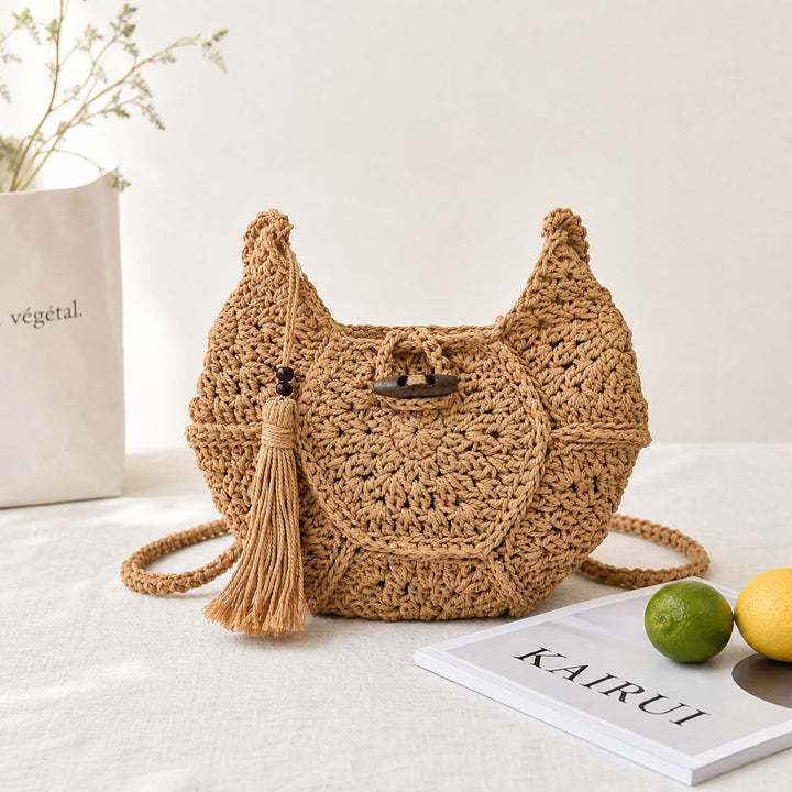 Hand-knotted shoulder bag Bowlift