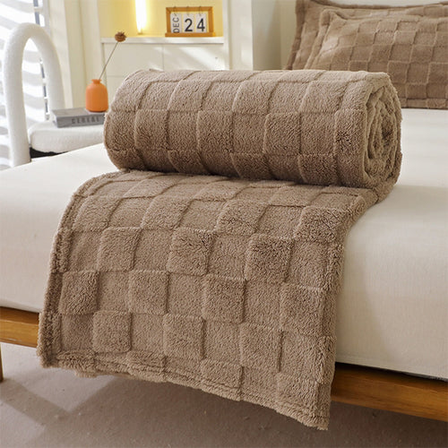 Women Soft and Breathable Plaid Blanket Bowlift