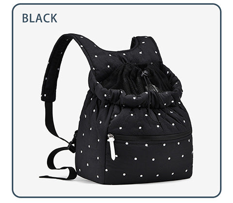 Drawstring Closure Casual Backpack Bowlift