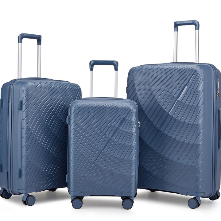 Unisex Premium Textured Hard Shell Luggage Set Bowlift