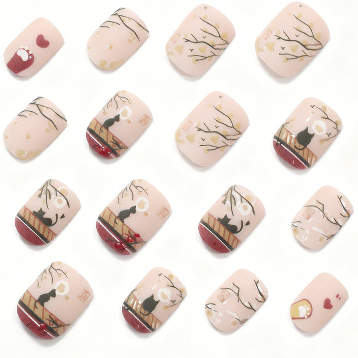 Artistic Cat Nail Set Bowlift