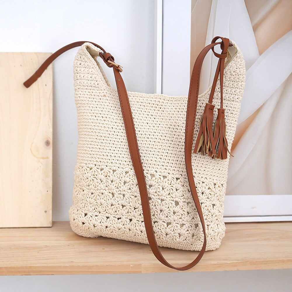 Handmade Crochet Shoulder Bag Bowlift