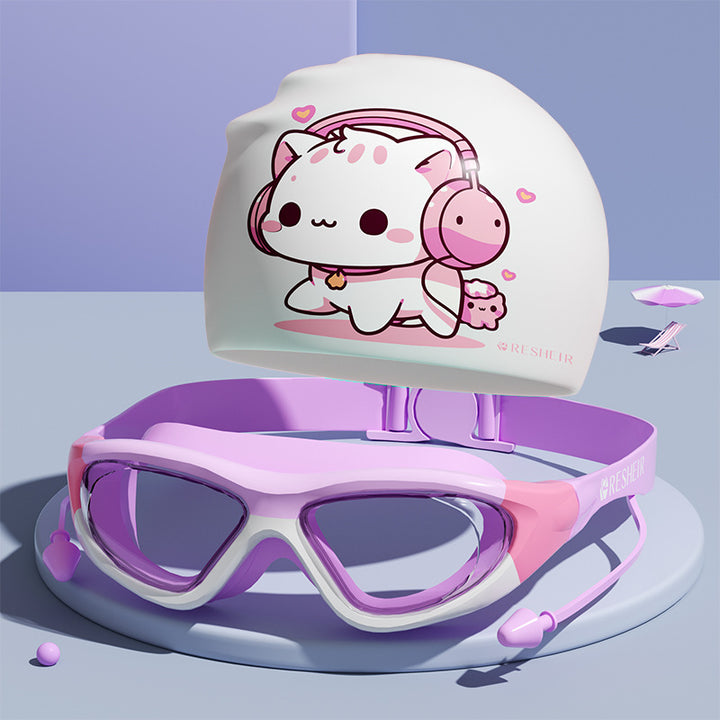 Anti-Fog Swim Goggles with UV Protection Bowlift