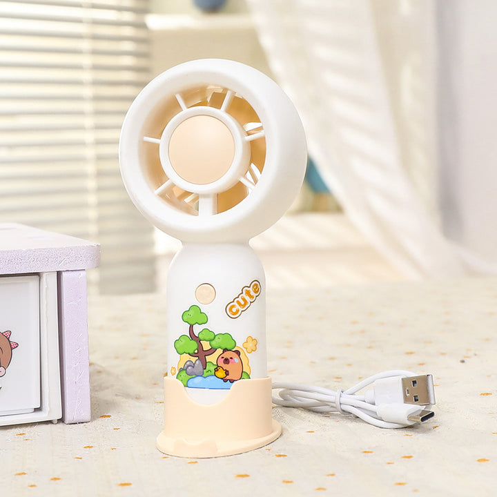 Portable USB Mini Fan with Playful Design Bowlift