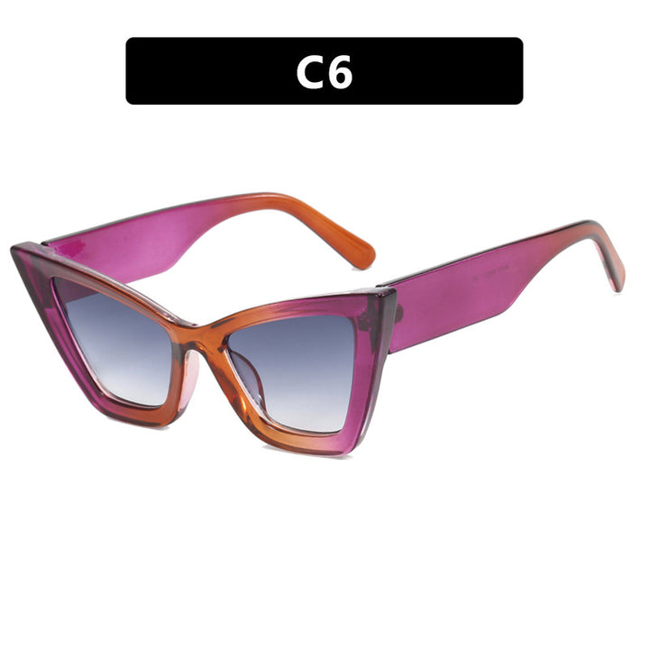 Women's Cat-Eye Sunglasses with Elegant Lenses and UV Protection Bowlift