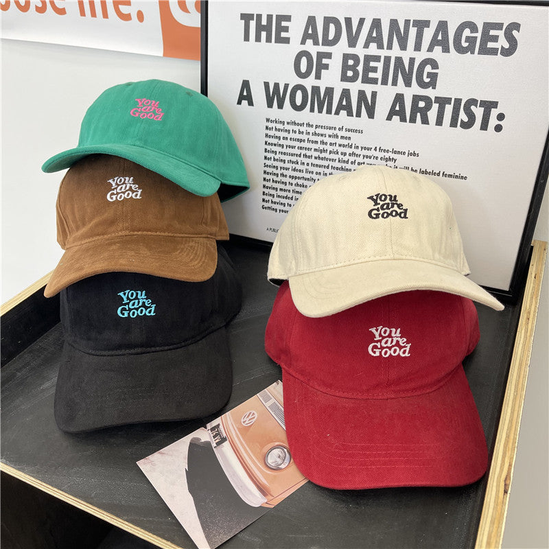 Women's Corduroy Graphic Baseball Cap Bowlift