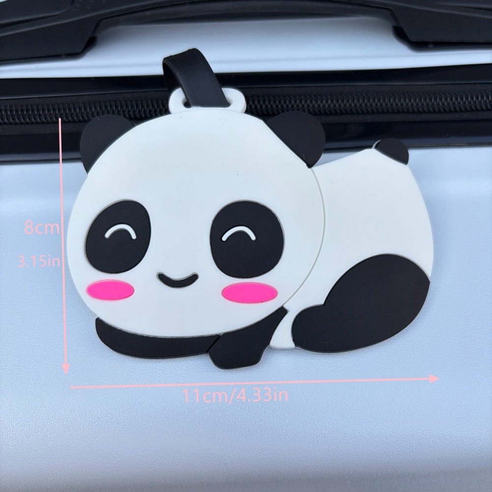 Panda-Themed Luggage Identifier Bowlift