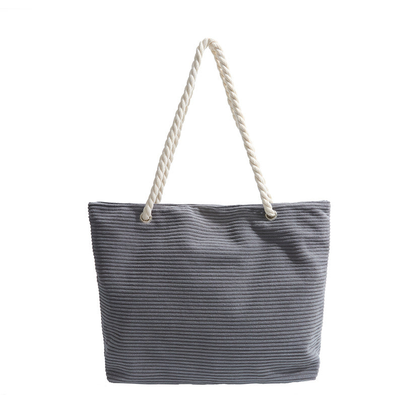 Stylish Textured Beach Tote Bowlift