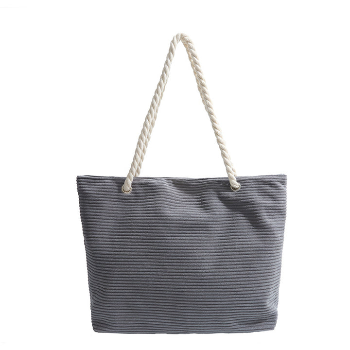 Stylish Textured Beach Tote Bowlift