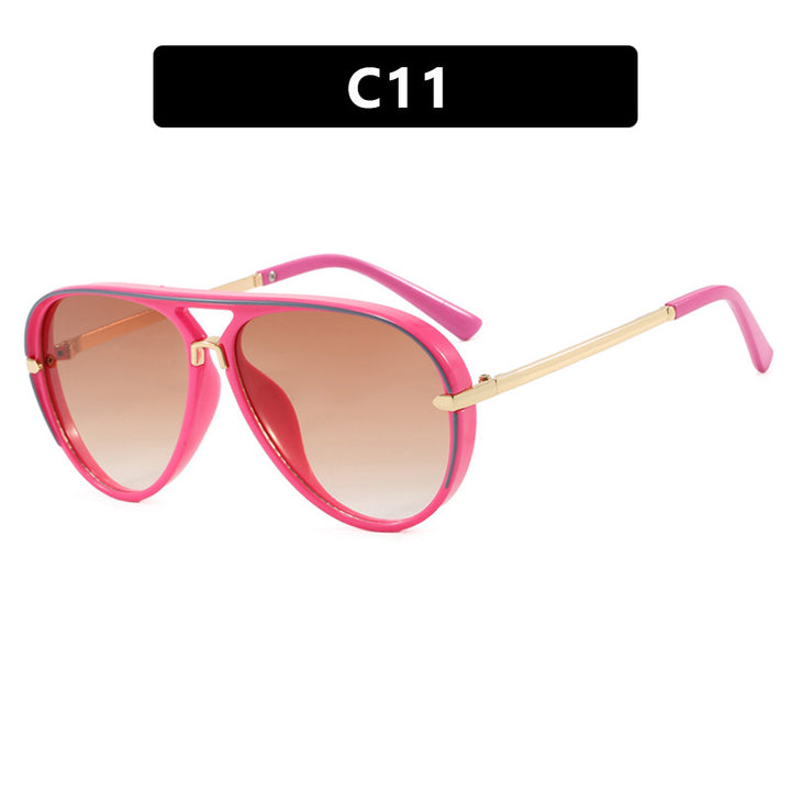 Women's fashion pilot sunglasses with elegant metal accents Bowlift