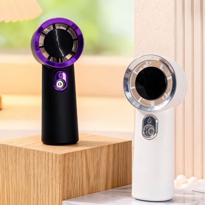 Women's portable mini spray fan with ergonomic design Bowlift