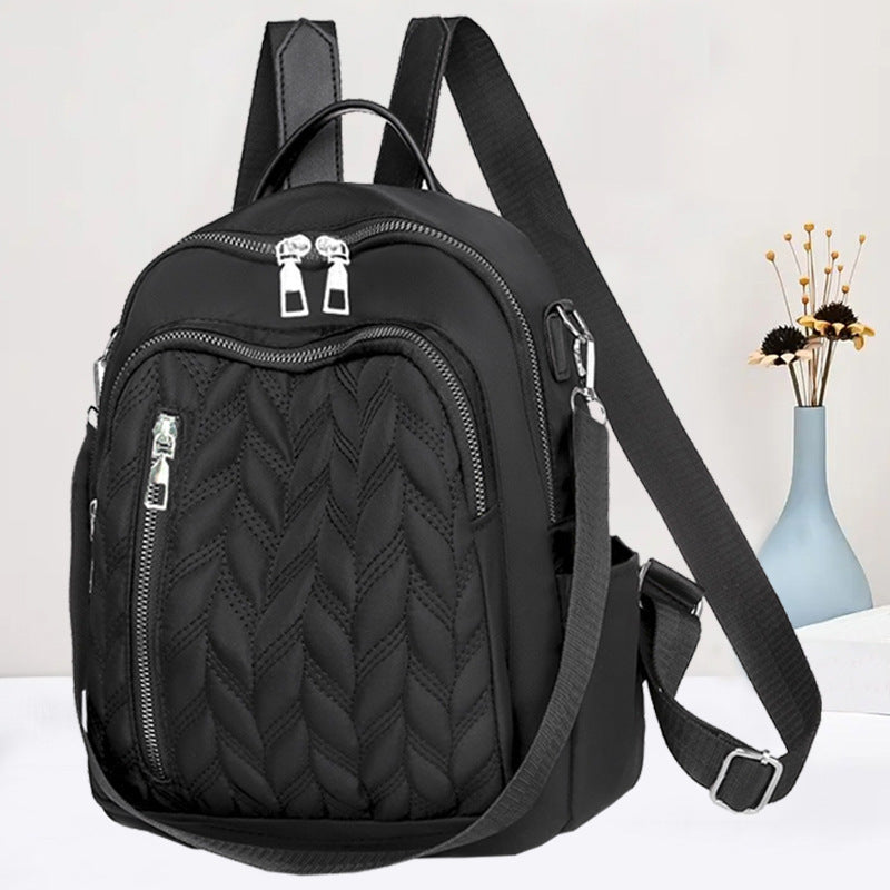 Women's Quilted Backpack Purse Bowlift