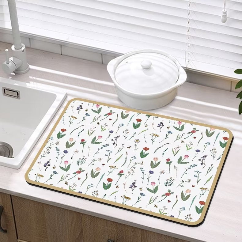Elegant Floral Dining Table Mat Bowlift