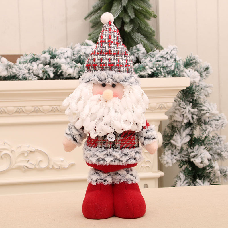 Plush Holiday Santa Figurine Bowlift