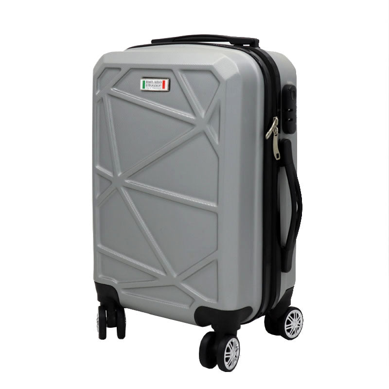 Unisex Geometric Hard Shell Spinner Suitcase Bowlift