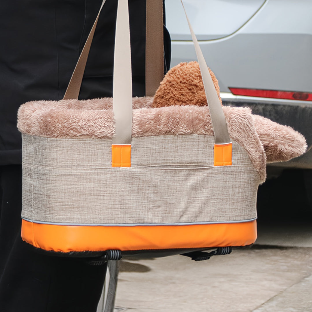 Cozy Fleece-Lined Dog Bed