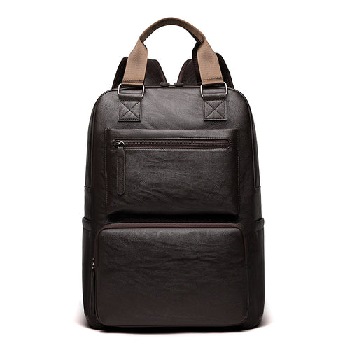 Premium Leather Laptop Backpack