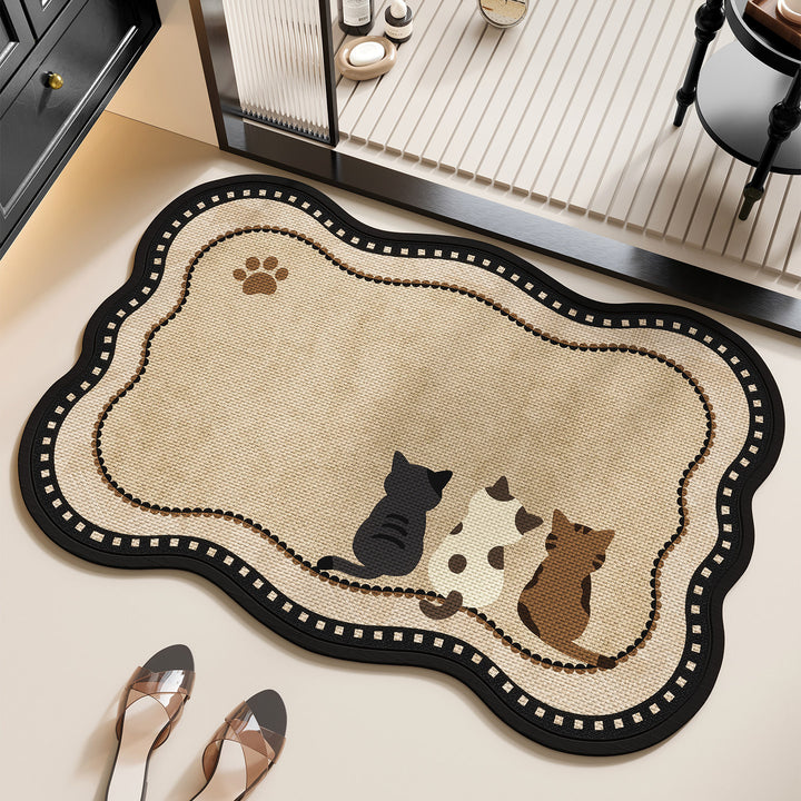 Pet-Themed Bath Mat Bowlift