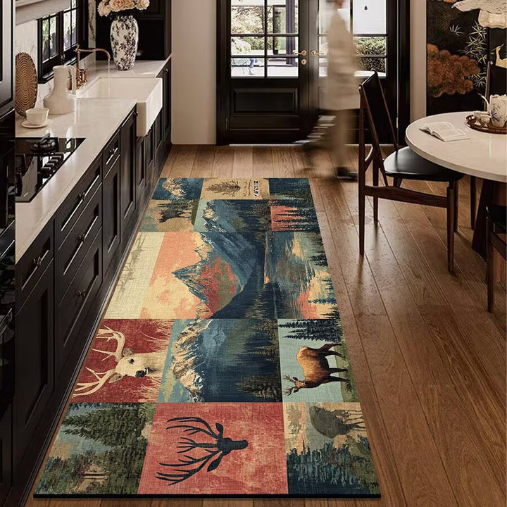 Rustic Outdoor Adventure Area Mat Bowlift