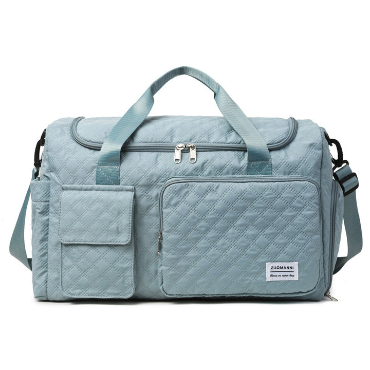 Spacious Sport Duffel Bag With Textured Surface Bowlift