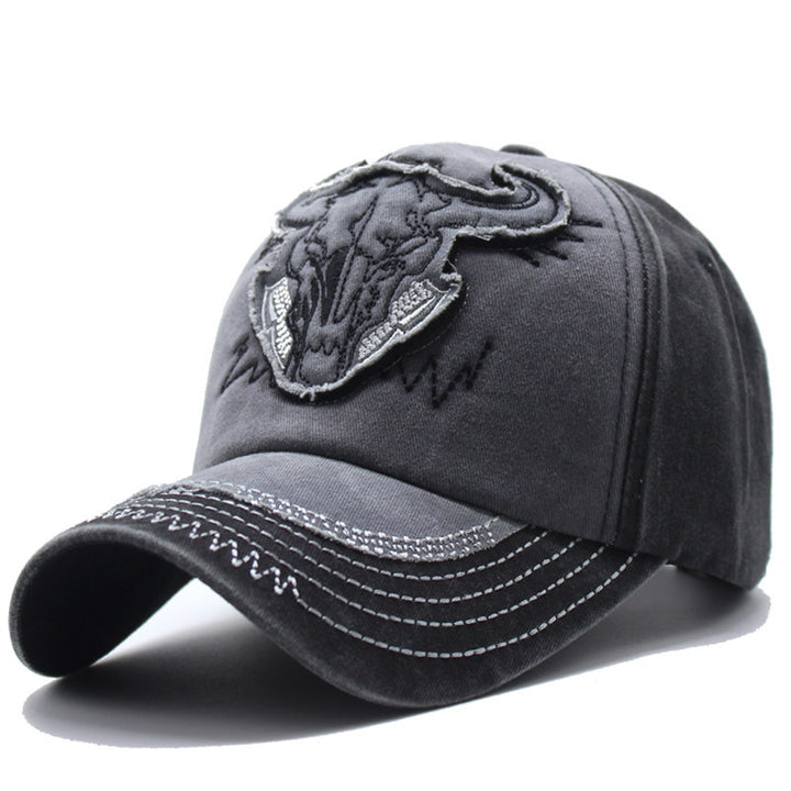 Men's Embroidered Western Style Cap Bowlift