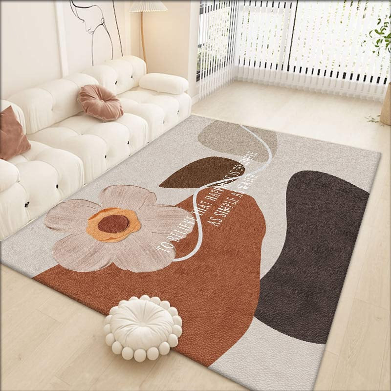 Elegant Floral Pattern Area Rug Bowlift