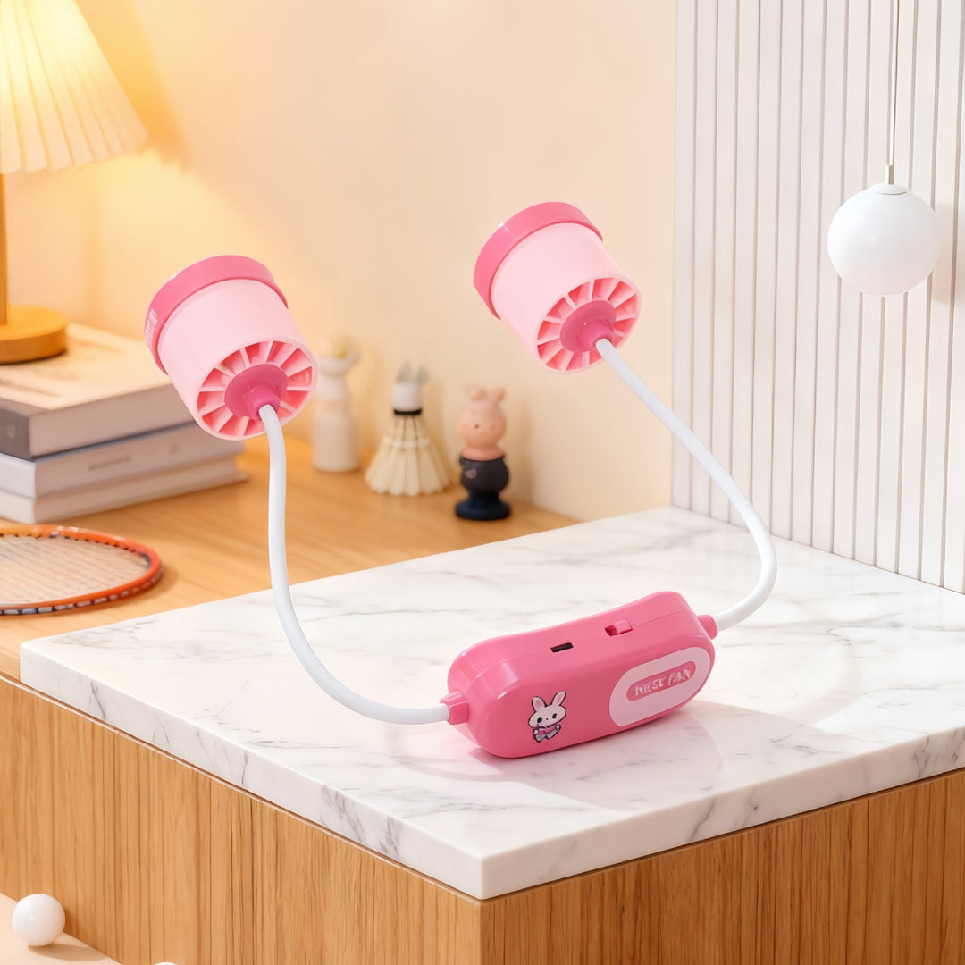 Portable Neck Fan with Flexible Mount Bowlift