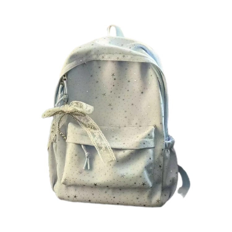 Star-Patterned Trendy Backpack Bowlift