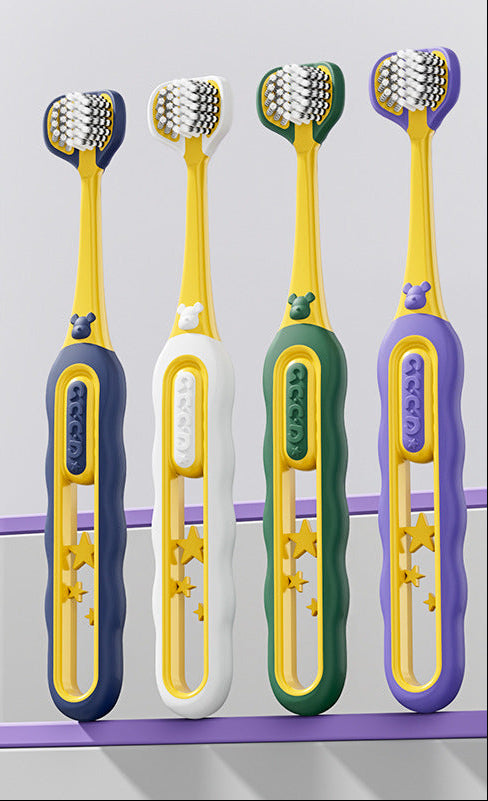Three-Sided Toothbrush Set Bowlift